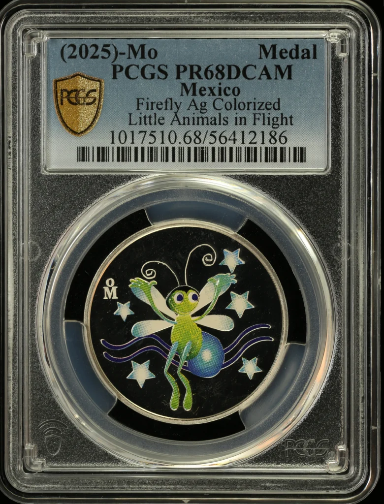 Medals & Tokens Little Animals in Flight - Firefly (2025) Mo PCGS PR68DCAM 0162865
