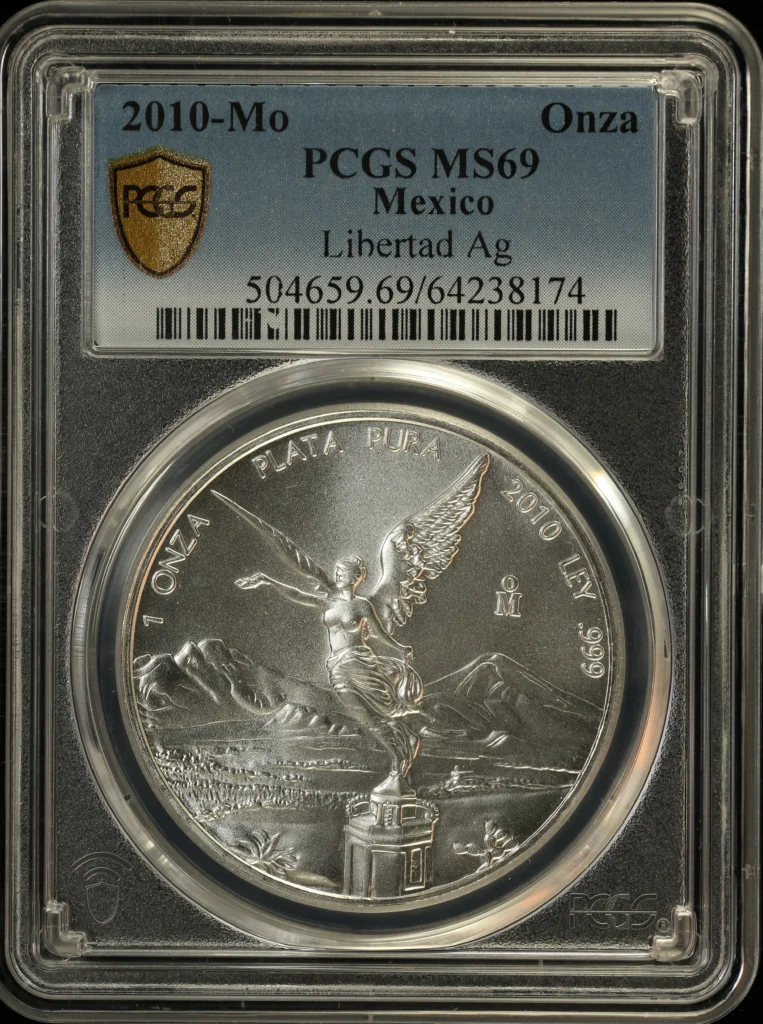 Mexican Coins Modern Silver & Minors Onza Modern Silver & Minors Onza 2010 Mo PCGS MS69 0162585 Modern Silver & Minors Onza 2010 Mo PCGS MS69 0162585