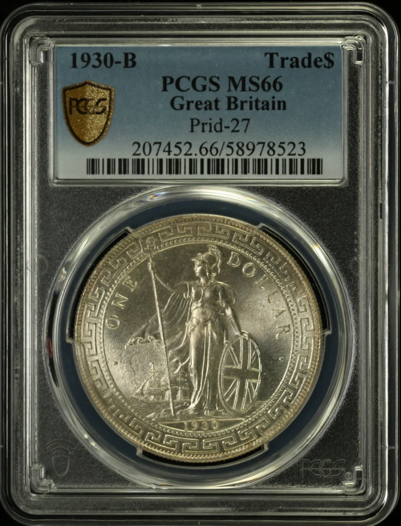 Europe UK (Great Britain) World Coins UK (Great Britain) Trade Dollar 1930 B Prid-27 PCGS MS66 0162942 UK (Great Britain) Trade Dollar 1930 B Prid-27 PCGS MS66 0162942