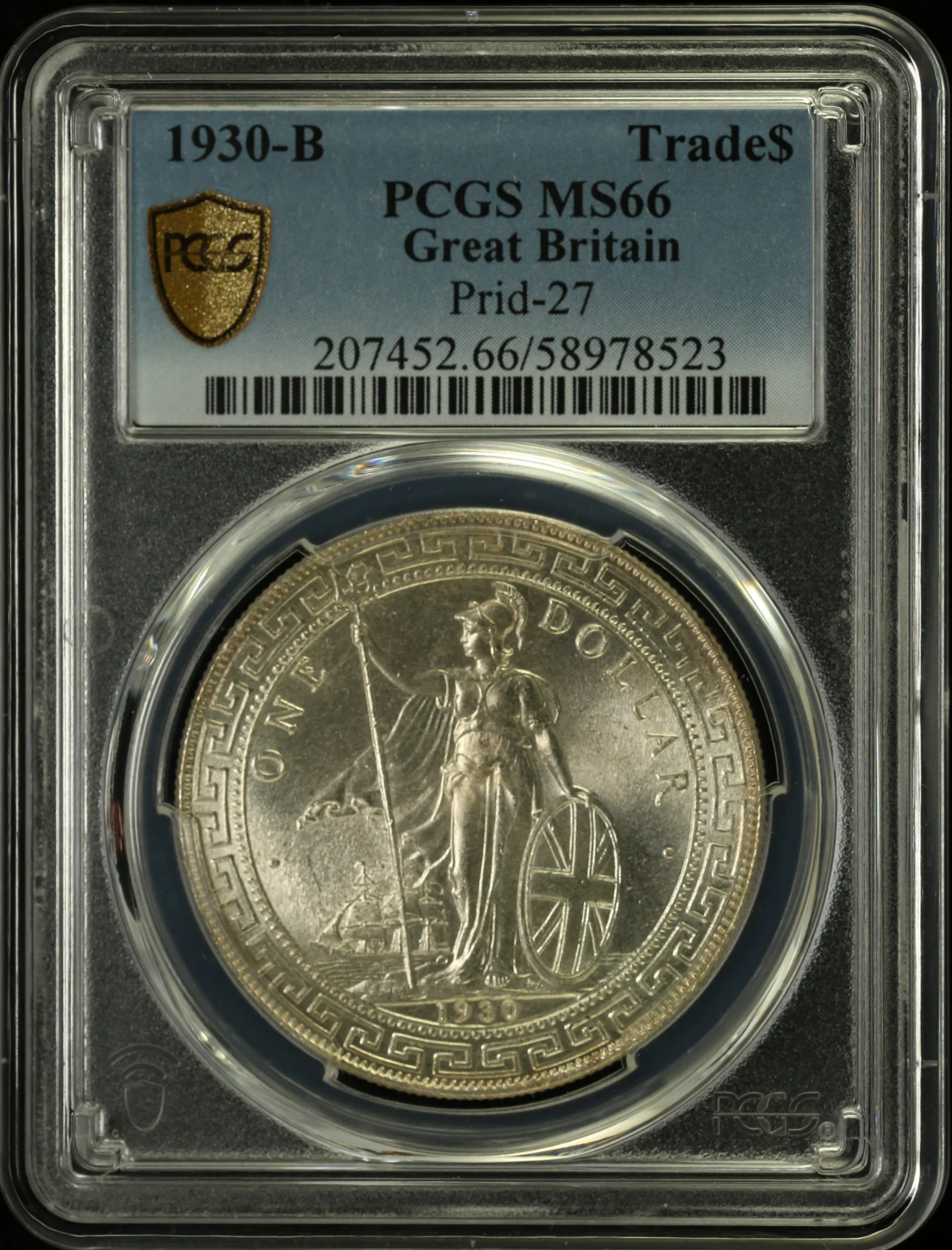 Europe UK (Great Britain) World Coins UK (Great Britain) Trade Dollar 1930 B Prid-27 PCGS MS66 0162942 UK (Great Britain) Trade Dollar 1930 B Prid-27 PCGS MS66 0162942