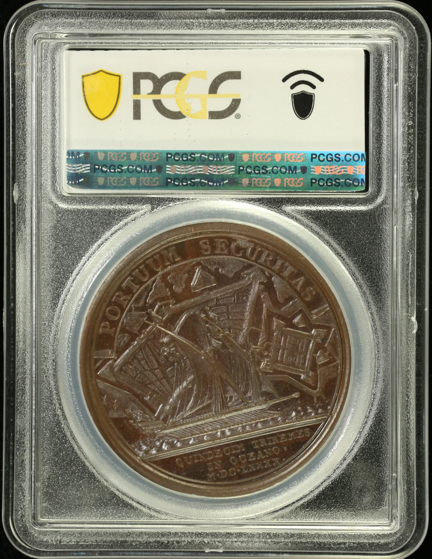 Europe France World Coins France 15 New Galleys in Le Havre Bronze Medal 1690 Divo-232 PCGS MS64BN 0162665 France 15 New Galleys in Le Havre Bronze Medal 1690 Divo-232 PCGS MS64BN 0162665France 15 New Galleys in Le Havre Bronze Medal 1690 Divo-232 PCGS MS64BN 0162665 - Image 2