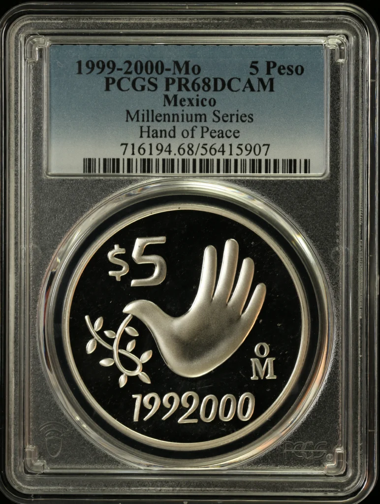 Modern Silver & Minors 5 Peso 1999-2000 Mo PCGS PR68DCAM 0162813