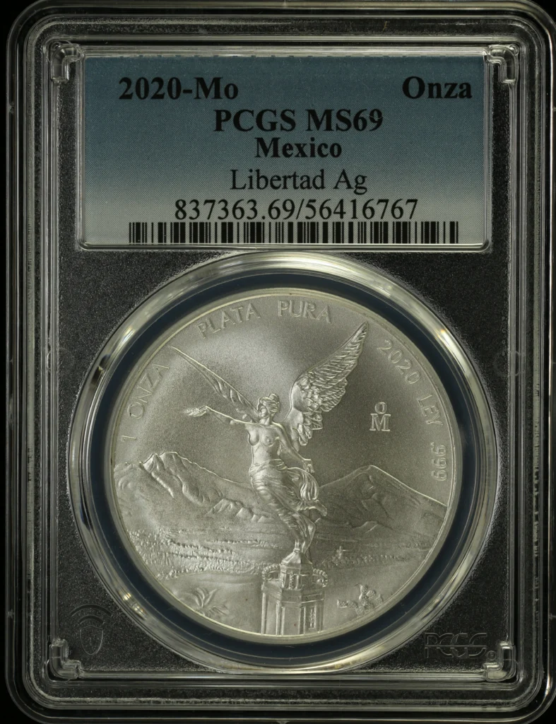 Modern Silver & Minors Onza 2020 Mo PCGS MS69 0162848