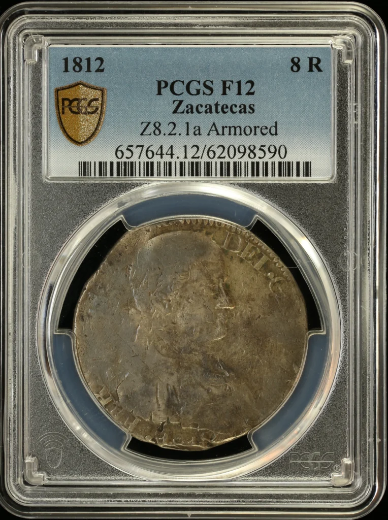 War For Independence 8 Reales 1812 Zs PCGS F12 0162987