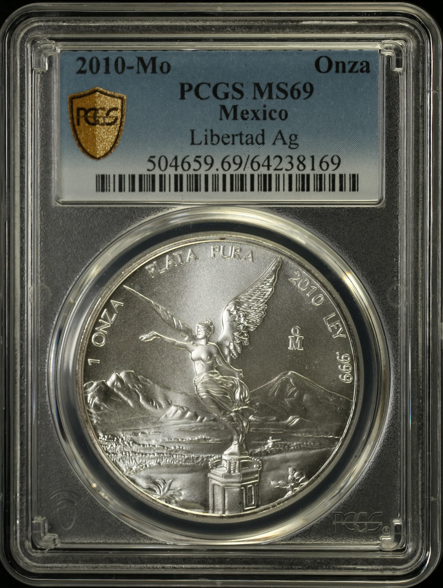 Modern Silver & Minors Onza 2010 Mo PCGS MS69 0162595