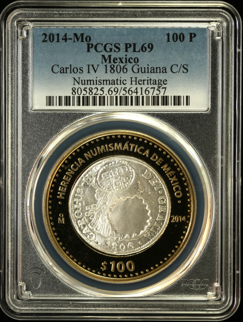 Modern Silver & Minors 100 Peso 2014 Mo PCGS PL69 0162832