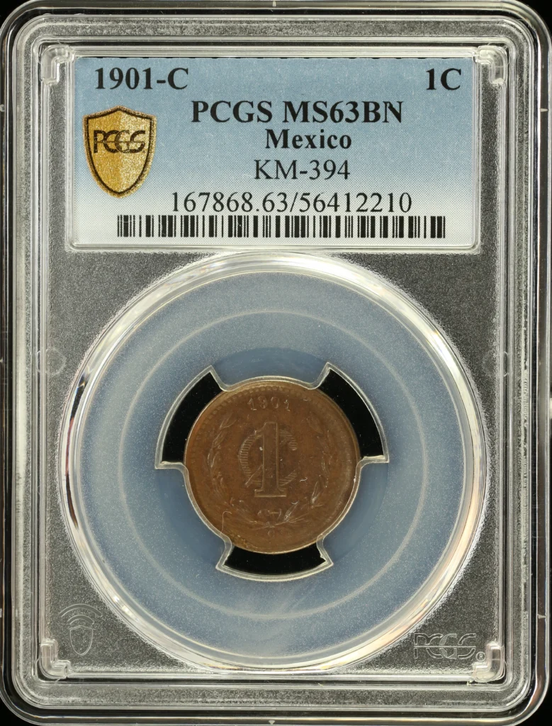Modern Silver & Minors Centavo 1901 C PCGS MS63BN KM-394 0162906