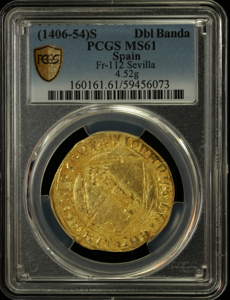 Spain Dbl Banda (1406-54) S PCGS MS61 Fr-112 0162717