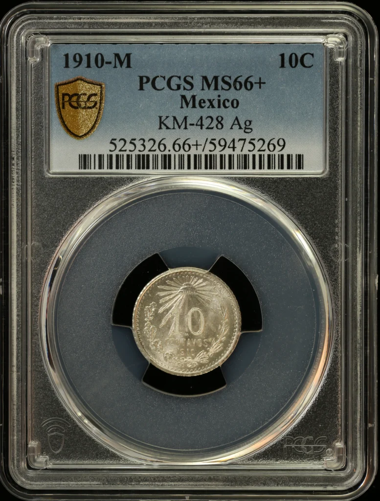 Modern Silver & Minors 10 Centavo 1910 M PCGS MS66+ KM-428 0162914