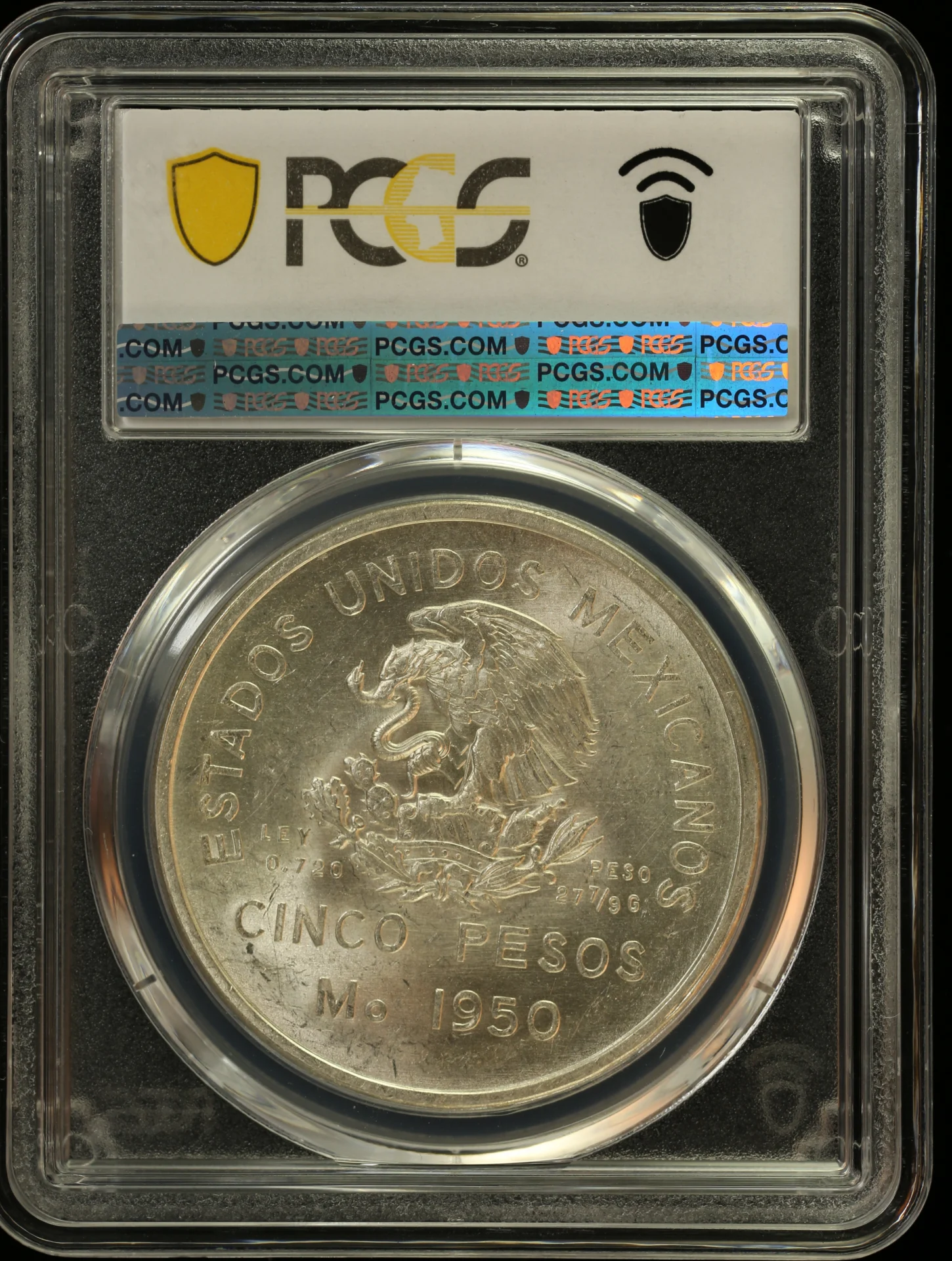 5 Peso Mexican Coins Modern Silver & Minors Modern Silver & Minors 5 Peso 1950 Mo PCGS MS65 KM-466 0162902 Modern Silver & Minors 5 Peso 1950 Mo PCGS MS65 KM-466 0162902Modern Silver & Minors 5 Peso 1950 Mo PCGS MS65 KM-466 0162902 - Image 2