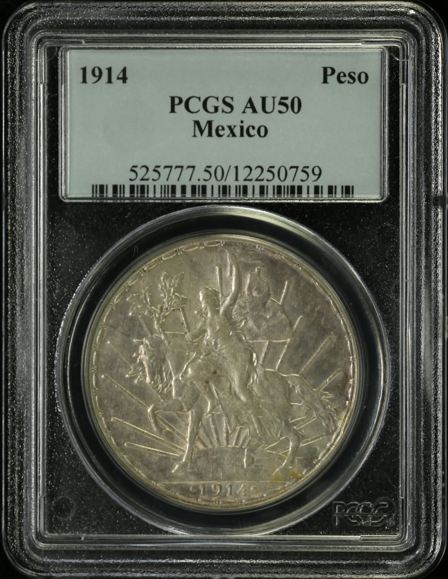 Mexican Coins Modern Silver & Minors Peso Modern Silver & Minors Peso 1914 PCGS AU50 0162959 Modern Silver & Minors Peso 1914 PCGS AU50 0162959