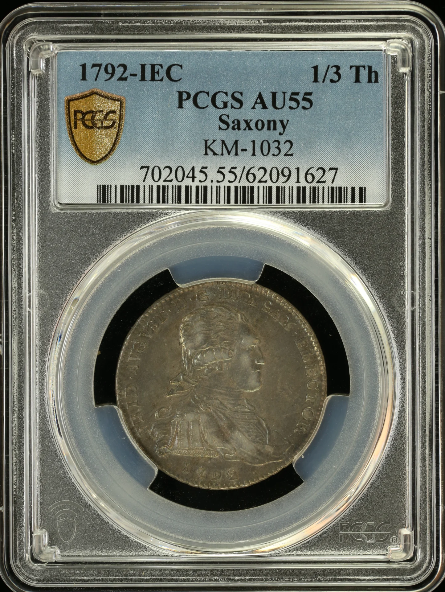 Europe Germany World Coins Germany 1/3 Thaler 1792 Saxony IEC PCGS AU55 KM-1032 0162983 Germany 1/3 Thaler 1792 Saxony IEC PCGS AU55 KM-1032 0162983Germany 1/3 Thaler 1792 Saxony IEC PCGS AU55 KM-1032 0162983