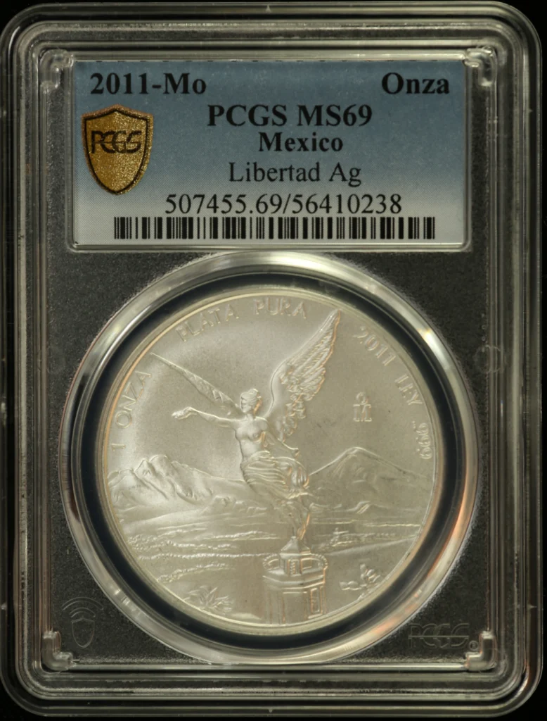 Modern Silver & Minors Onza 2011 Mo PCGS MS69 0162798