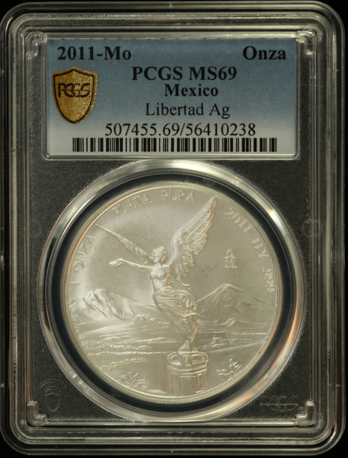 Mexican Coins Modern Silver & Minors Onza Modern Silver & Minors Onza 2011 Mo PCGS MS69 0162798 Modern Silver & Minors Onza 2011 Mo PCGS MS69 0162798Modern Silver & Minors Onza 2011 Mo PCGS MS69 0162798