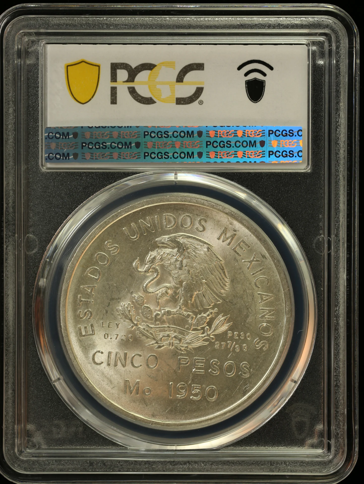 5 Peso Mexican Coins Modern Silver & Minors Modern Silver & Minors 5 Peso 1950 Mo PCGS MS64 KM-466 0162904 Modern Silver & Minors 5 Peso 1950 Mo PCGS MS64 KM-466 0162904Modern Silver & Minors 5 Peso 1950 Mo PCGS MS64 KM-466 0162904 - Image 2
