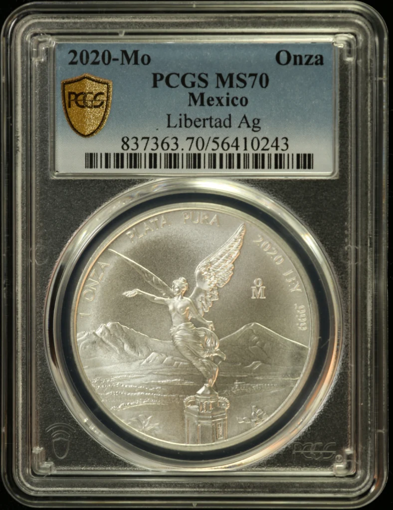 Modern Silver & Minors Onza 2020 Mo PCGS MS70 0162799