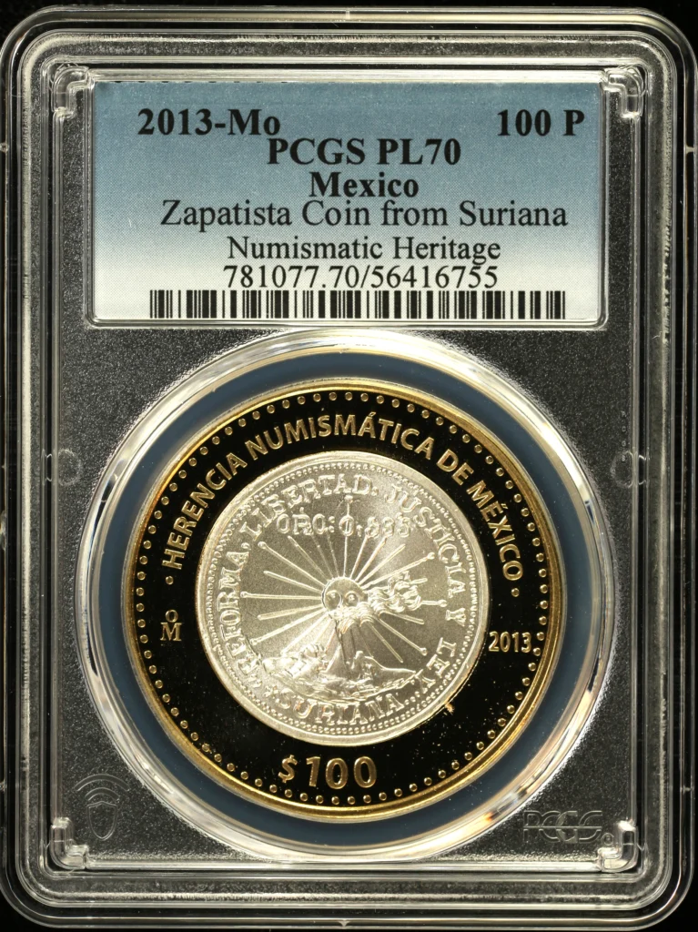 Modern Silver & Minors 100 Peso 2013 Mo PCGS PL70 0162830