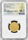 India Fame (1822) 1/2 Mohur (1819) NGC UNC Details 0163223