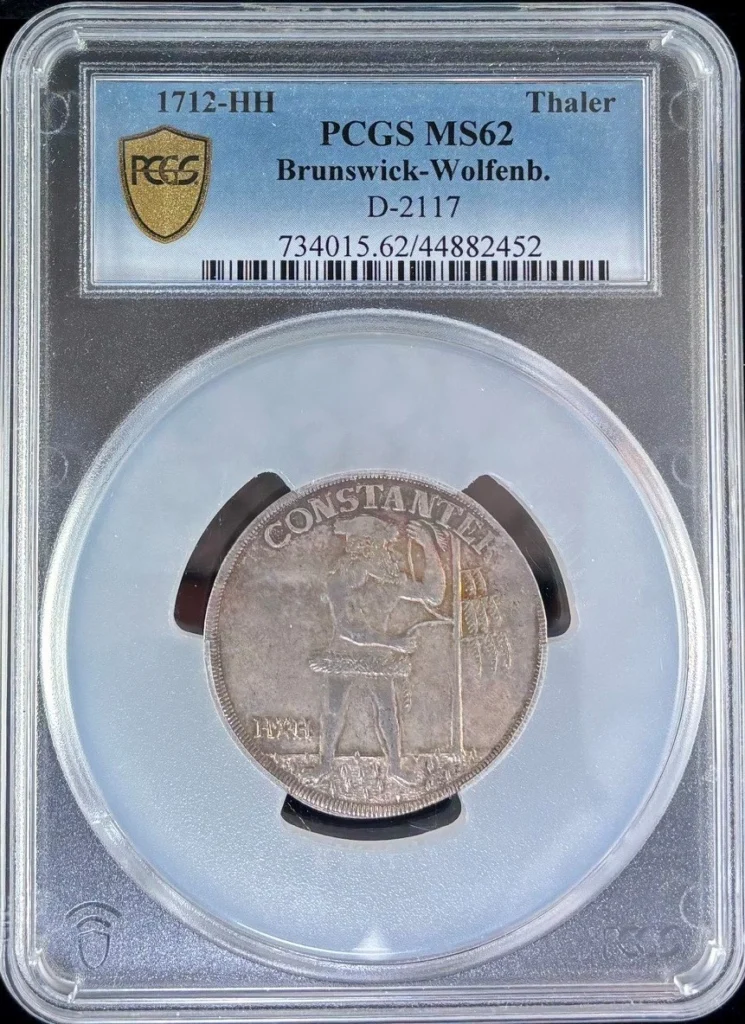 Germany Thaler 1712 HH Dav-2117 PCGS MS62 0163333