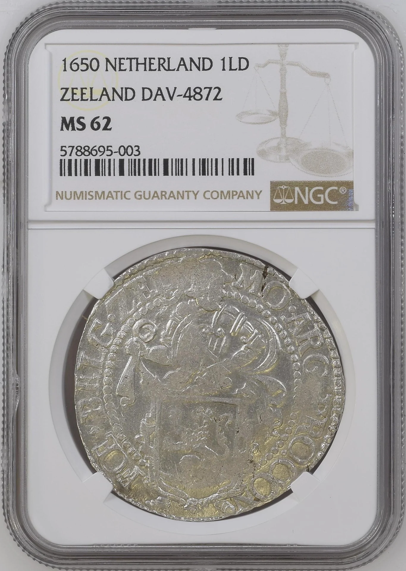 Europe Netherlands World Coins Netherlands Lion Dollar 1650 Zeeland DAV-4872 NGC MS62 0163216 Netherlands Lion Dollar 1650 Zeeland DAV-4872 NGC MS62 0163216Netherlands Lion Dollar 1650 Zeeland DAV-4872 NGC MS62 0163216