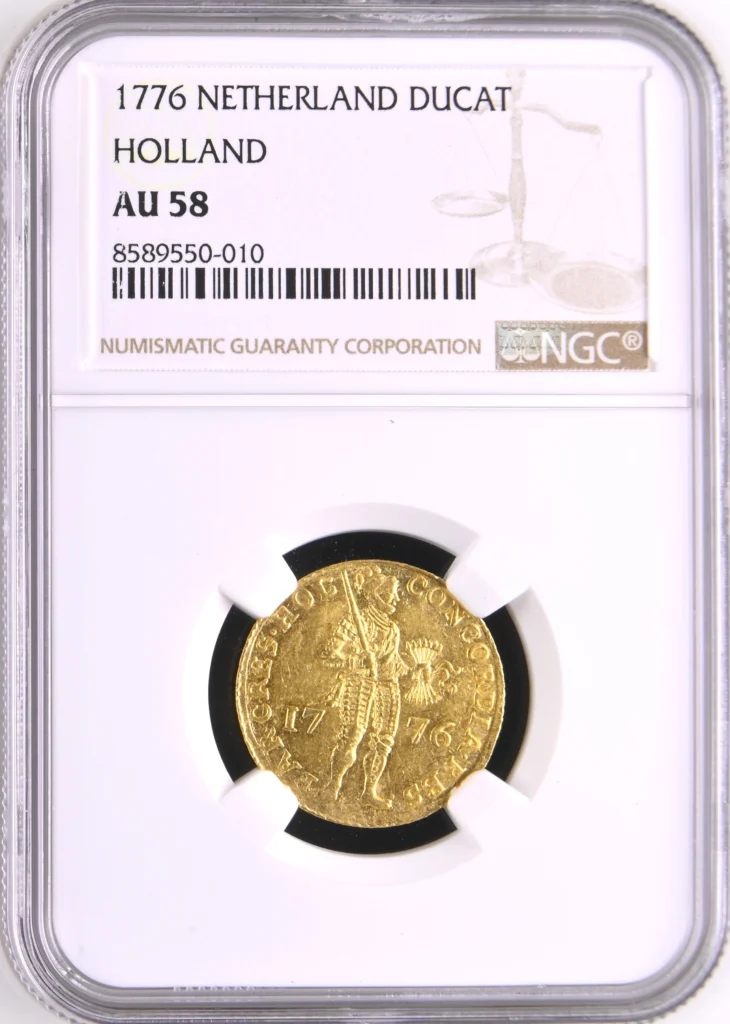 Netherlands Ducat 1776 Holland NGC AU58 0163218