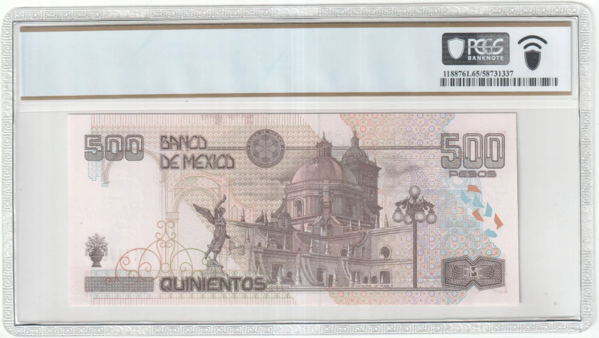 Banco De Mexico Mexican Currency Banco De Mexico 500 Pesos 2008 M4696 P120k PCGS Gem UNC65 PPQ f_35801 Banco De Mexico 500 Pesos 2008 M4696 P120k PCGS Gem UNC65 PPQ f_35801Banco De Mexico 500 Pesos 2008 M4696 P120k PCGS Gem UNC65 PPQ f_35801 - Image 2