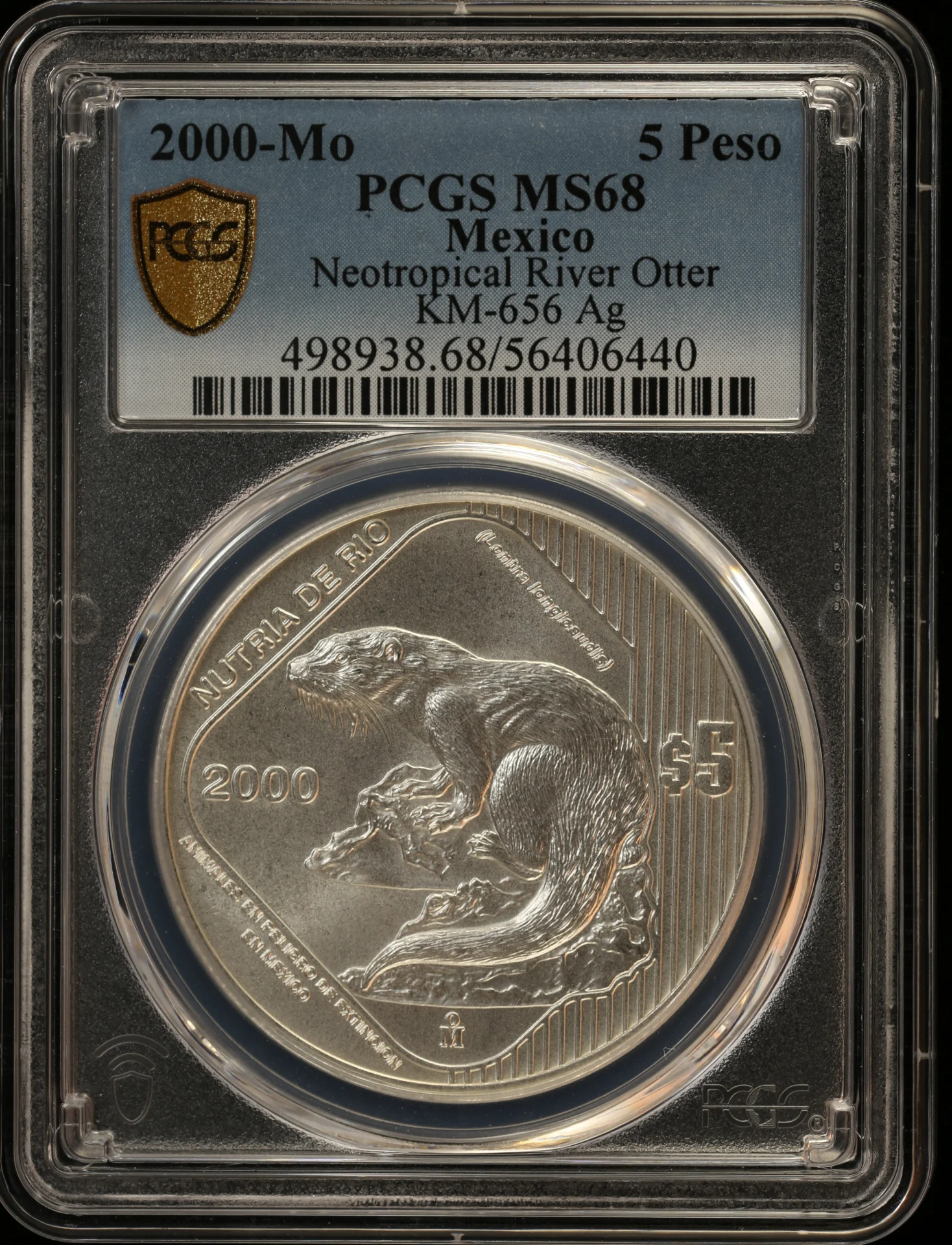 5 Peso Mexican Coins Modern Silver & Minors Modern Silver & Minors 5 Peso 2000 Mo KM-656 PCGS MS68 0163236 Modern Silver & Minors 5 Peso 2000 Mo KM-656 PCGS MS68 0163236Modern Silver & Minors 5 Peso 2000 Mo KM-656 PCGS MS68 0163236