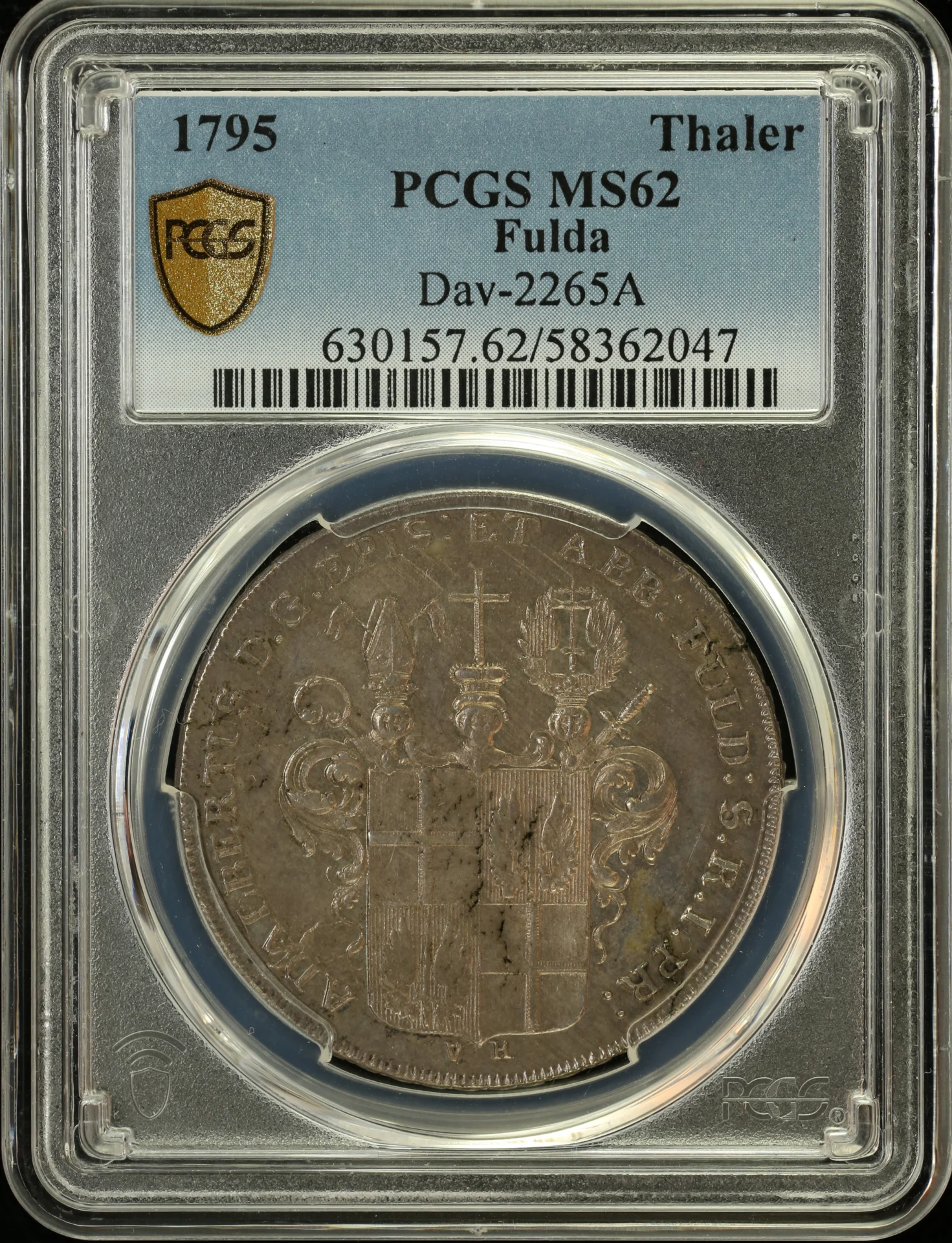 Germany Thaler 1795 Fulda DAV-2265A PCGS MS62 0163325