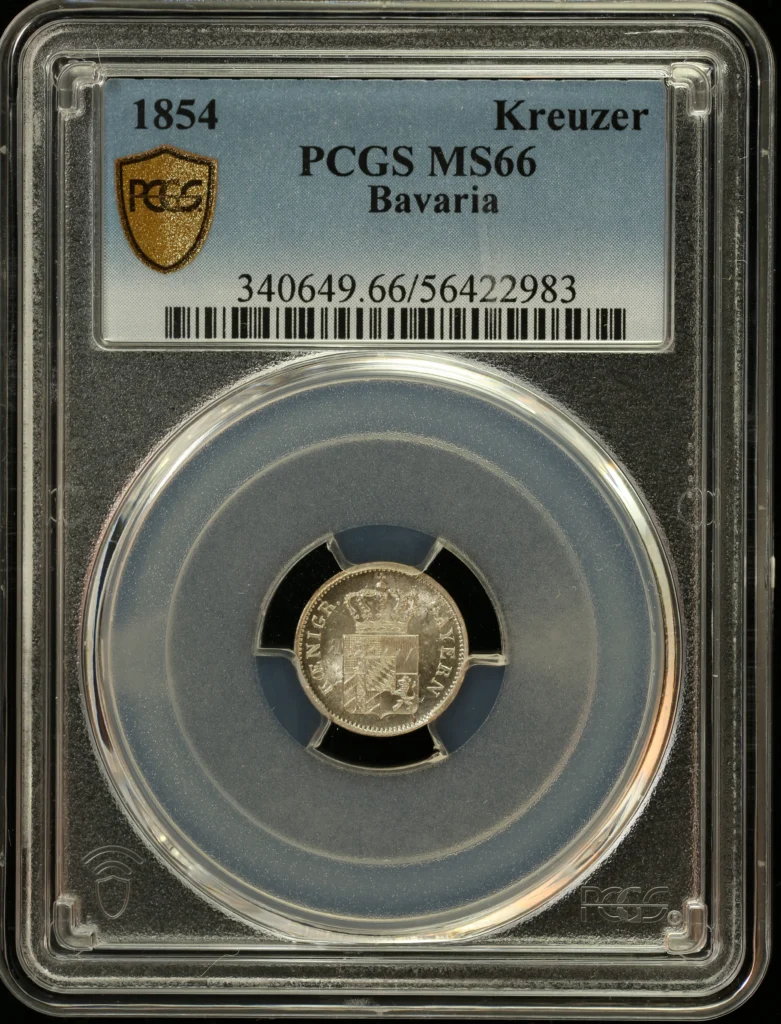 Germany Kreuzer 1854 Bavaria PCGS MS66 0163273