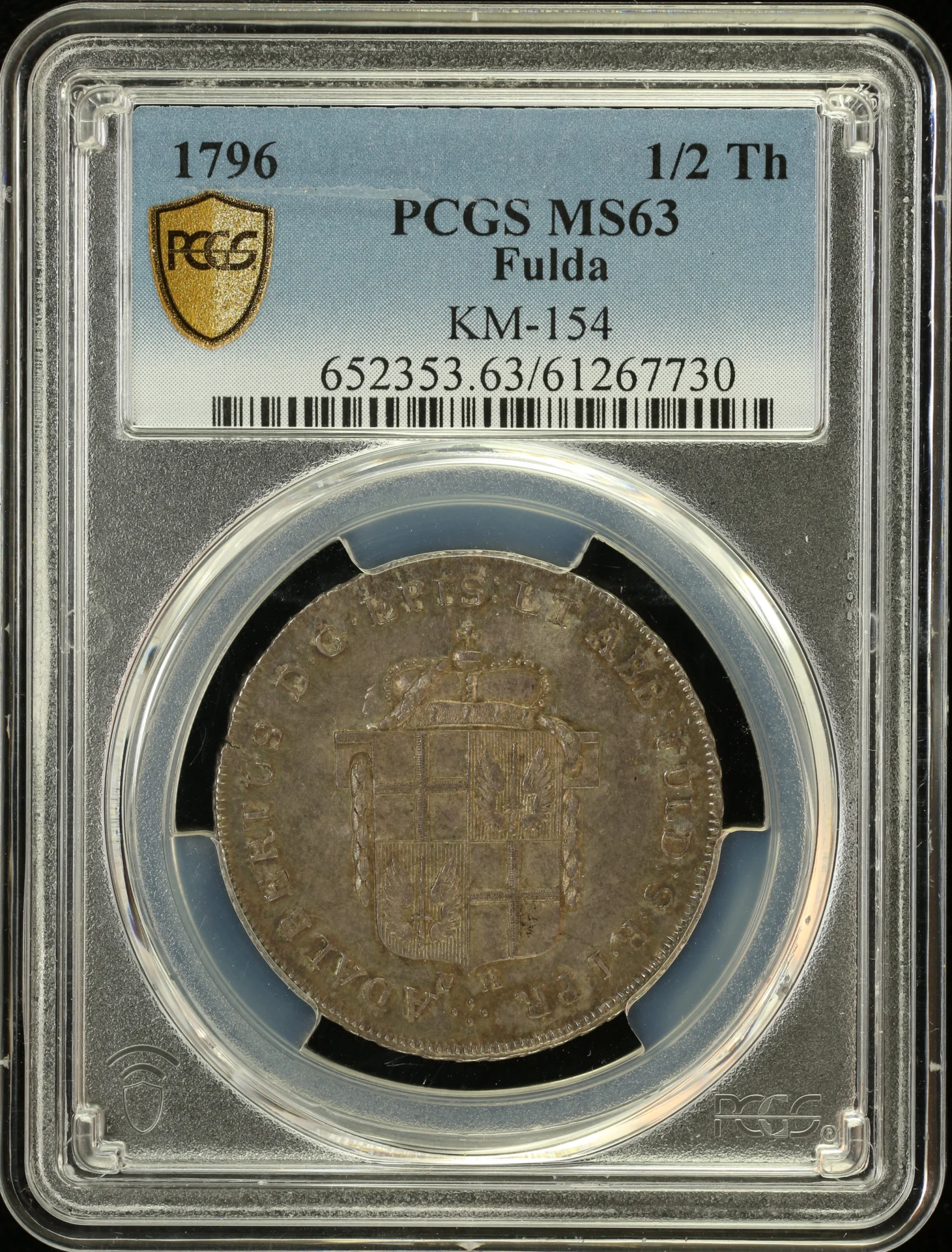 Germany 1/2 Thaler 1796 Fulda KM-154 PCGS MS63 0163326