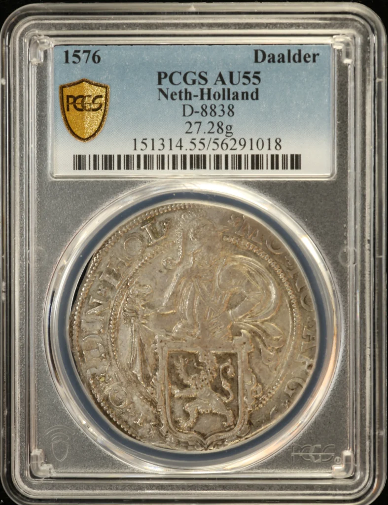 Netherlands Daalder 1576 Holland DAV-8838 PCGS AU55 0163196