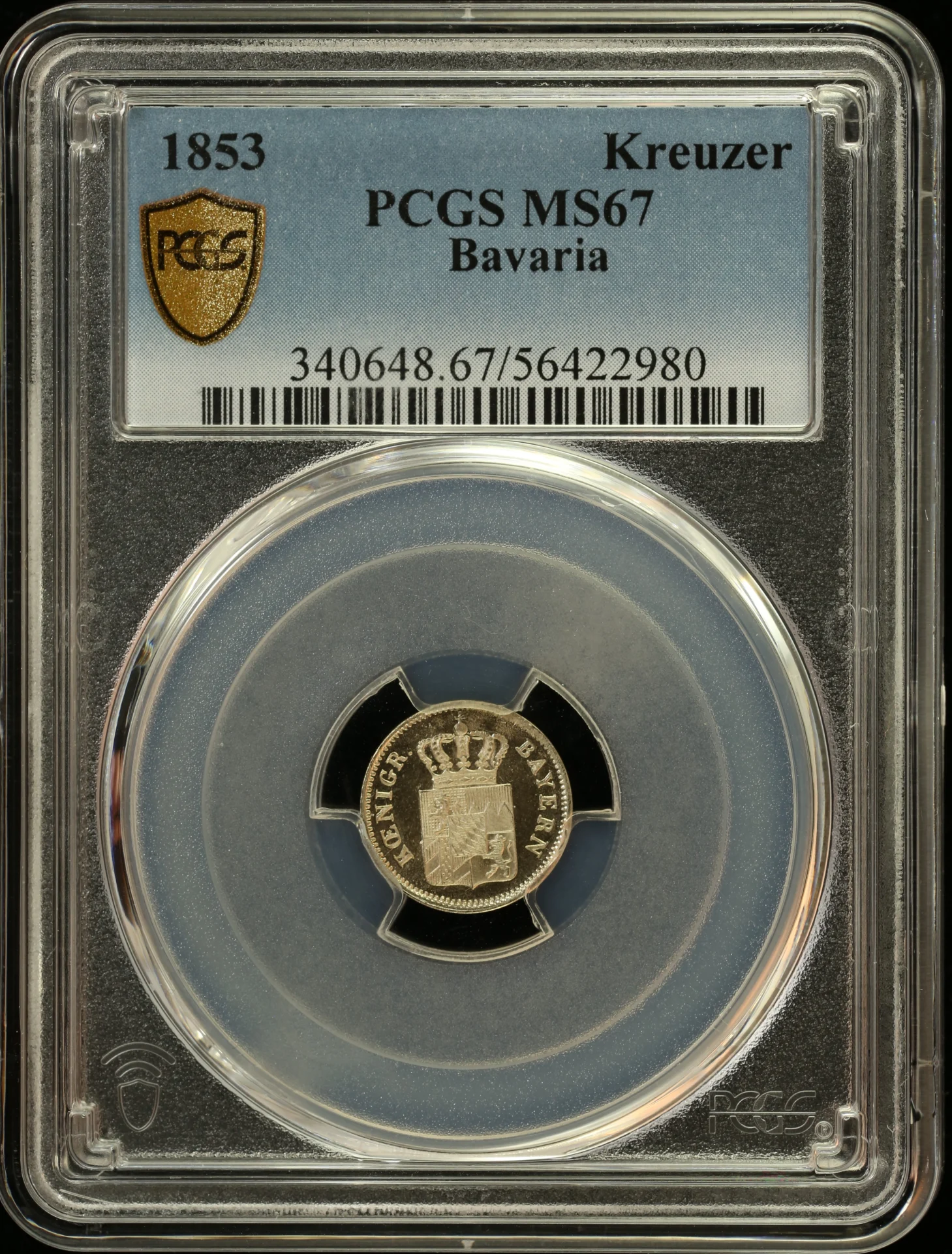 Europe Germany World Coins Germany Kreuzer 1853 Bavaria PCGS MS67 0163281 Germany Kreuzer 1853 Bavaria PCGS MS67 0163281Germany Kreuzer 1853 Bavaria PCGS MS67 0163281