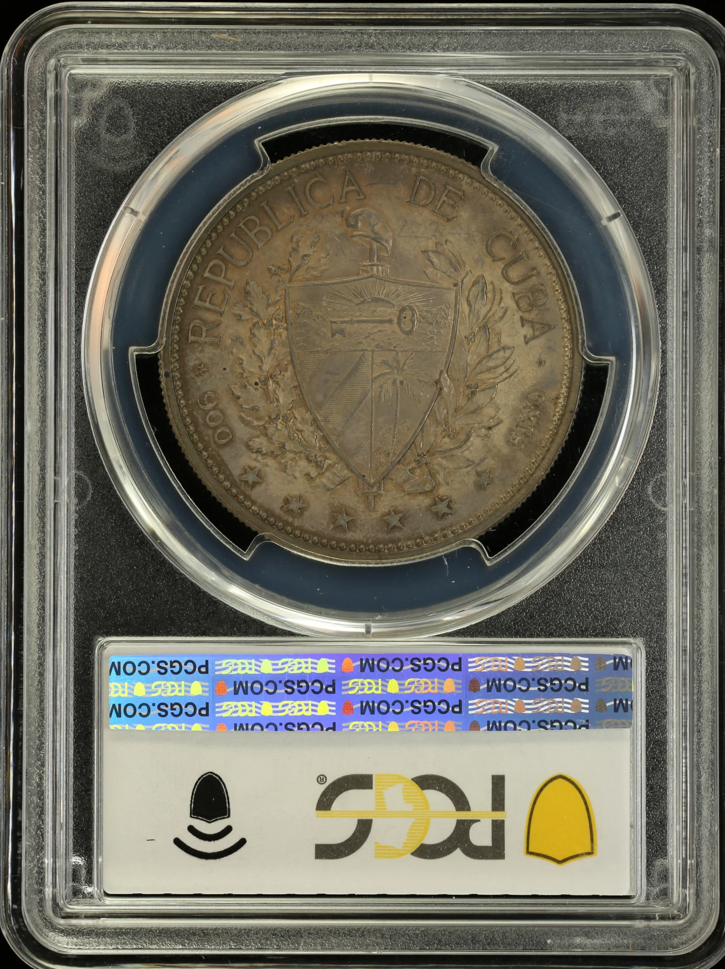 Cuba Latin American Coins Cuba Souvenir Peso 1897 PCGS MS62 KM-M3 0163124 Cuba Souvenir Peso 1897 PCGS MS62 KM-M3 0163124Cuba Souvenir Peso 1897 PCGS MS62 KM-M3 0163124 - Image 2