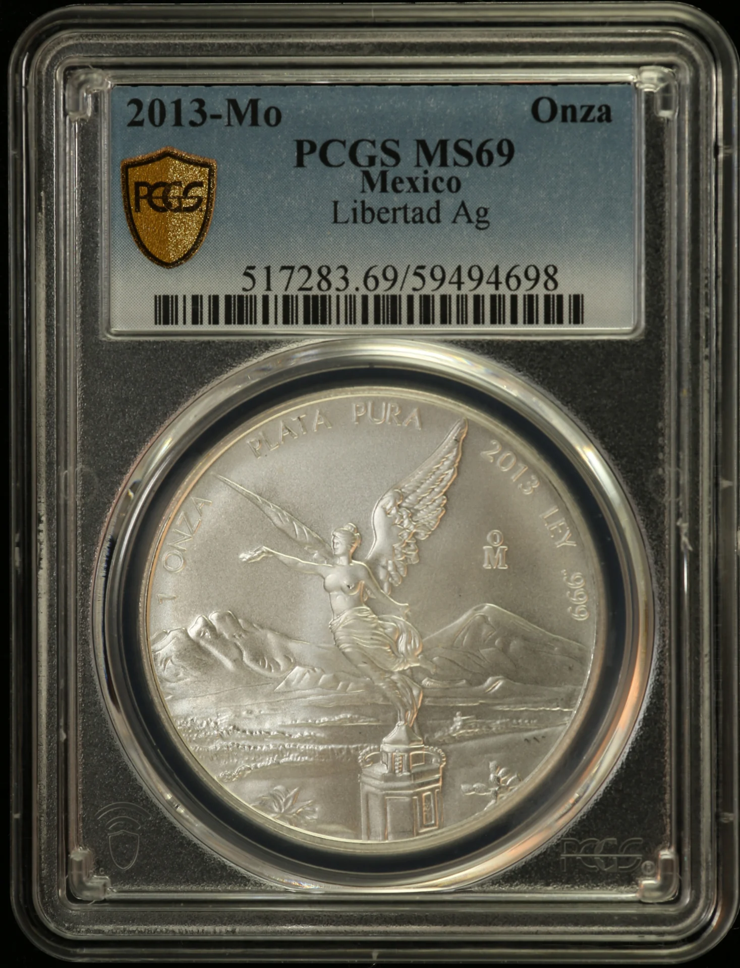 Mexican Coins Modern Silver & Minors Onza Modern Silver & Minors Onza 2013 Mo PCGS MS69 0163151 Modern Silver & Minors Onza 2013 Mo PCGS MS69 0163151Modern Silver & Minors Onza 2013 Mo PCGS MS69 0163151