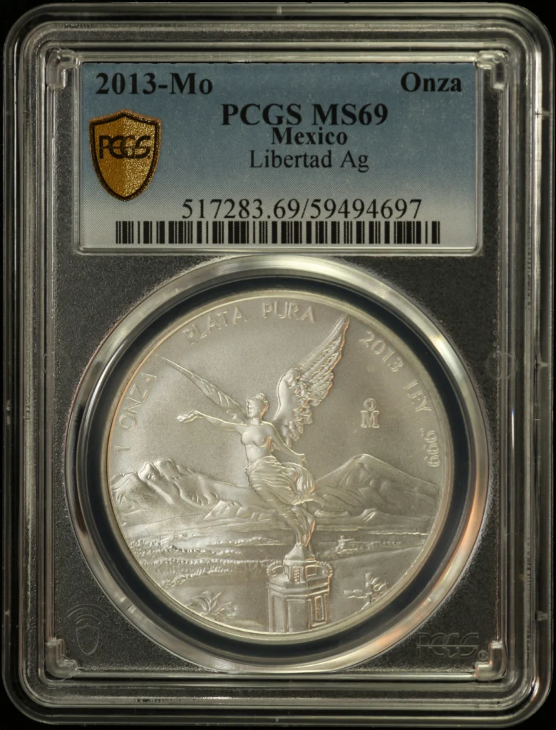 Mexican Coins Modern Silver & Minors Onza Modern Silver & Minors Onza 2013 Mo PCGS MS69 0163155 Modern Silver & Minors Onza 2013 Mo PCGS MS69 0163155