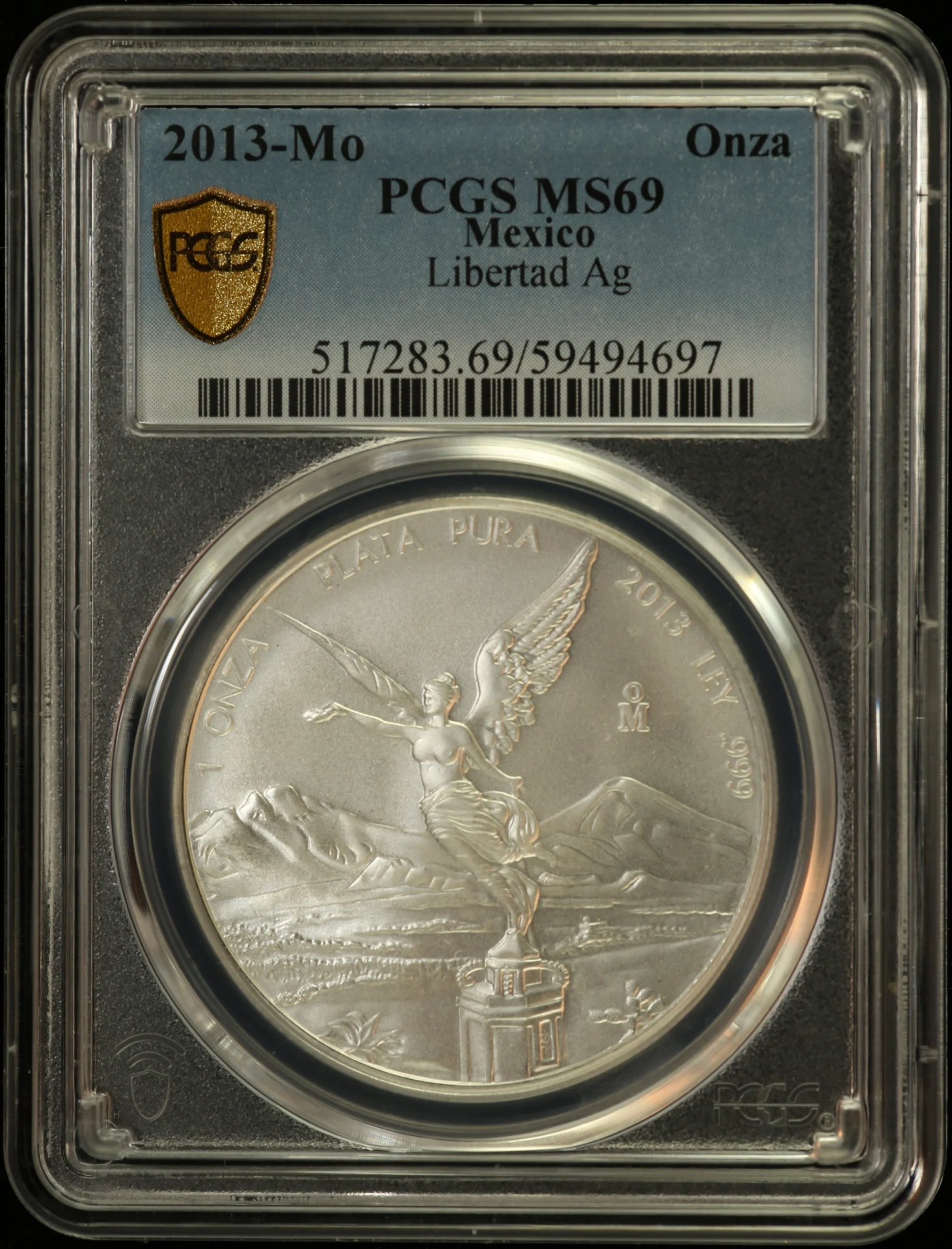 Mexican Coins Modern Silver & Minors Onza Modern Silver & Minors Onza 2013 Mo PCGS MS69 0163155 Modern Silver & Minors Onza 2013 Mo PCGS MS69 0163155Modern Silver & Minors Onza 2013 Mo PCGS MS69 0163155