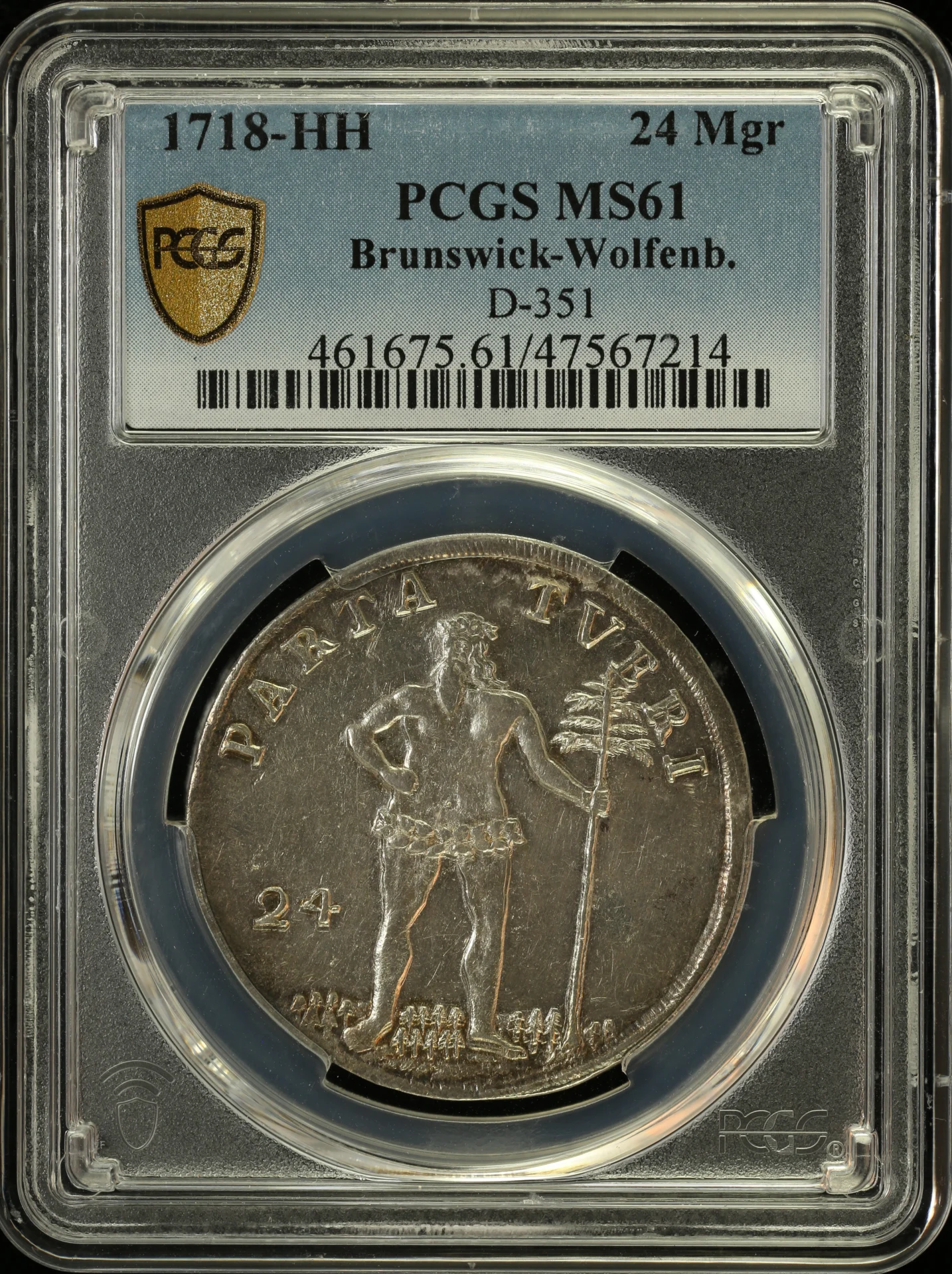 Germany 24 Mariongroschen 1718 HH PCGS MS61 0163331