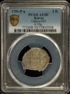 Bolivia Latin American Coins Bolivia 2 Reales 1751 P q PCGS AU50 Calico-323 0163127 Bolivia 2 Reales 1751 P q PCGS AU50 Calico-323 0163127