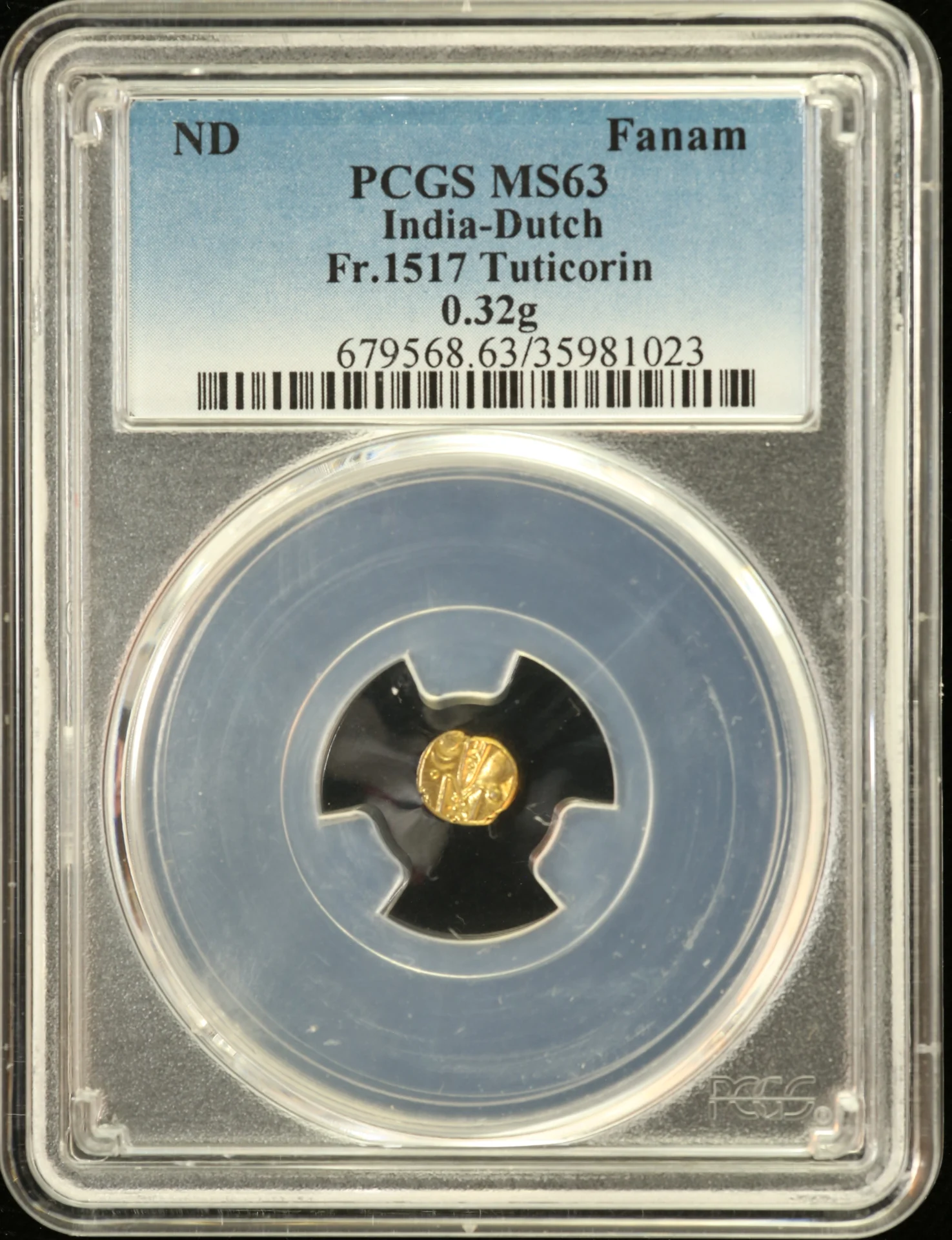 Asia India World Coins India Fanam Tuticorin Fr-1517 PCGS MS63 0163212 India Fanam Tuticorin Fr-1517 PCGS MS63 0163212India Fanam Tuticorin Fr-1517 PCGS MS63 0163212