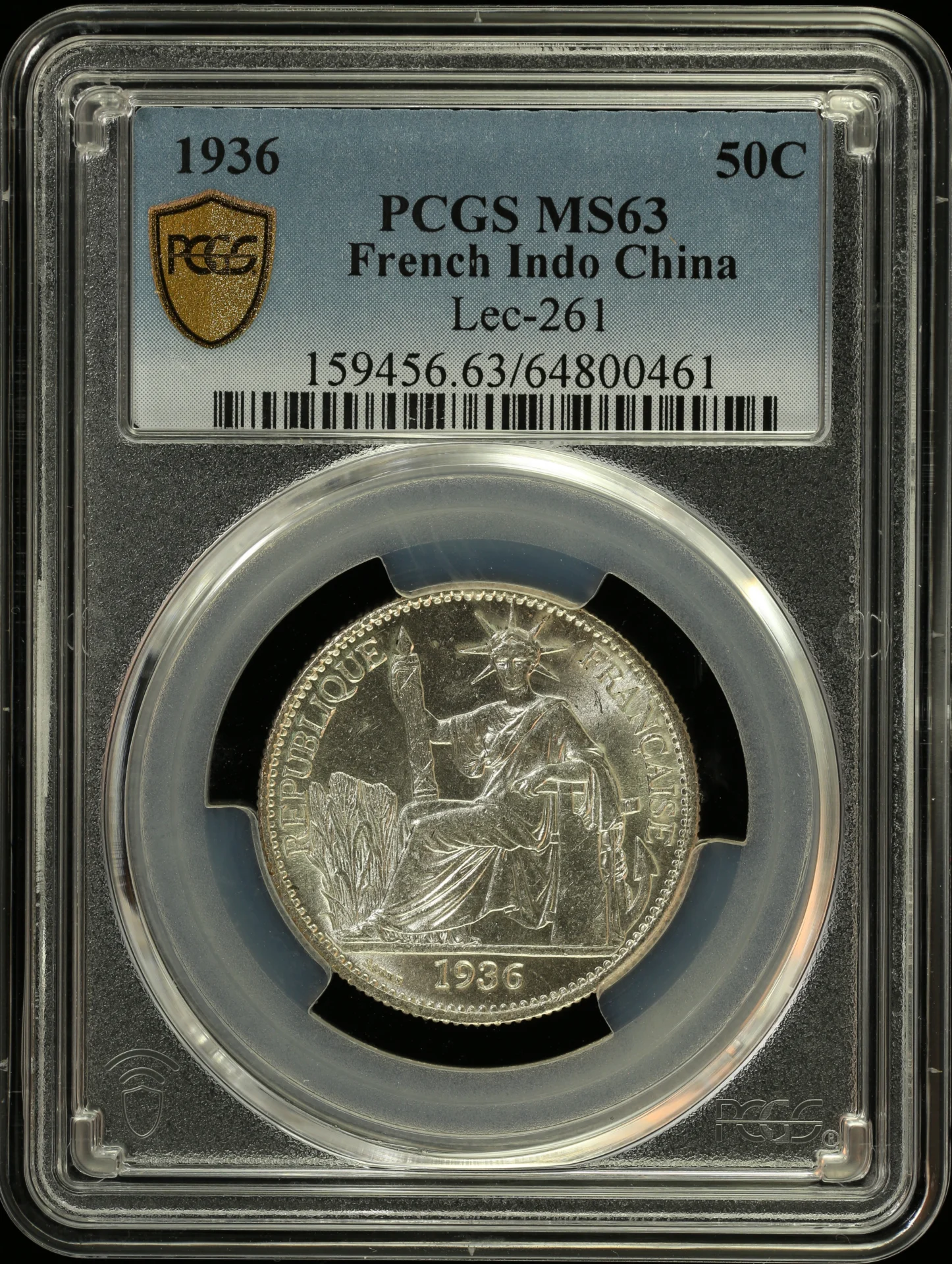 Asia French Indo-China World Coins French Indo-China 50 Cent 1836 PCGS MS63 Lec-261 0163120 French Indo-China 50 Cent 1836 PCGS MS63 Lec-261 0163120French Indo-China 50 Cent 1836 PCGS MS63 Lec-261 0163120