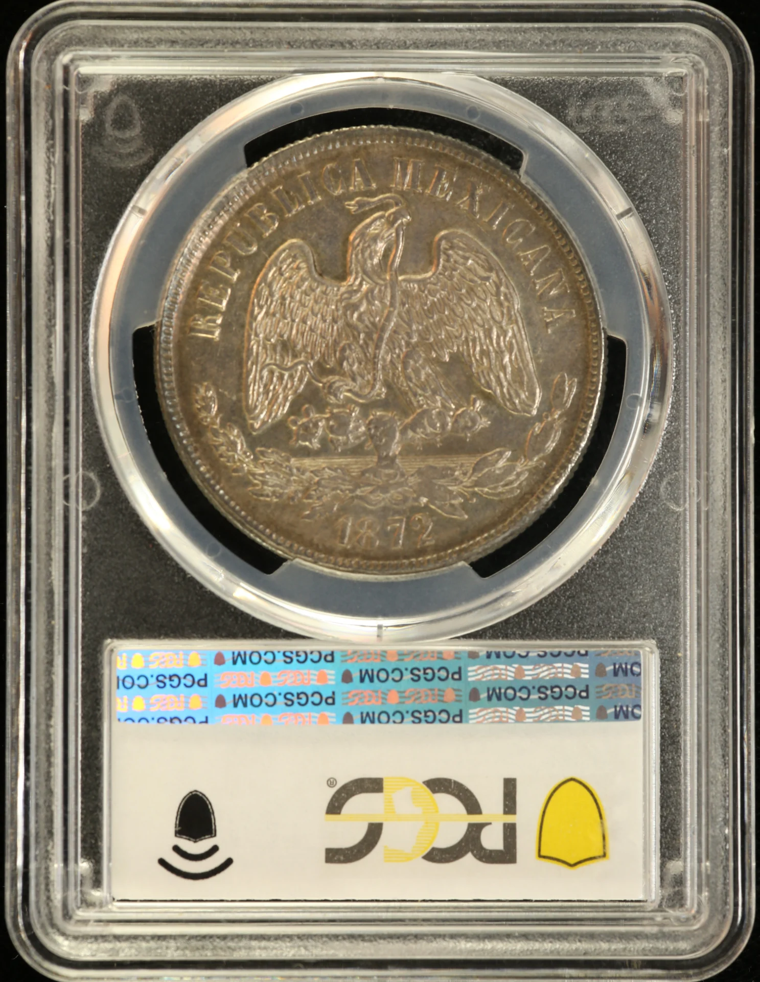 Mexican Coins Republic Silver & Minors Republic Silver & Minors Peso 1872 Mo M KM-408.5 PCGS MS62 0163114 Republic Silver & Minors Peso 1872 Mo M KM-408.5 PCGS MS62 0163114Republic Silver & Minors Peso 1872 Mo M KM-408.5 PCGS MS62 0163114 - Image 2