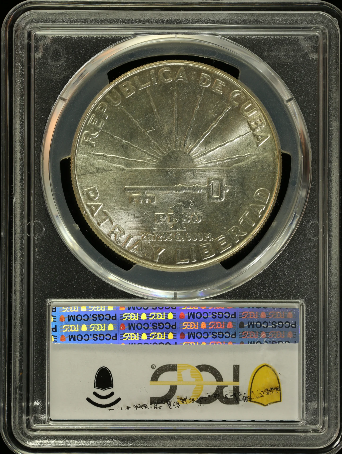 Cuba Latin American Coins Cuba Peso 1953 PCGS MS63 KM-29 0163126 Cuba Peso 1953 PCGS MS63 KM-29 0163126Cuba Peso 1953 PCGS MS63 KM-29 0163126 - Image 2