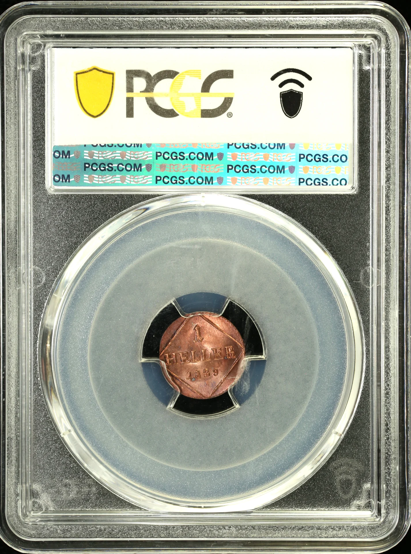 Europe Germany World Coins Germany Heller 1829 Bavaria KM-679 PCGS MS65RD 0163287 Germany Heller 1829 Bavaria KM-679 PCGS MS65RD 0163287Germany Heller 1829 Bavaria KM-679 PCGS MS65RD 0163287 - Image 2