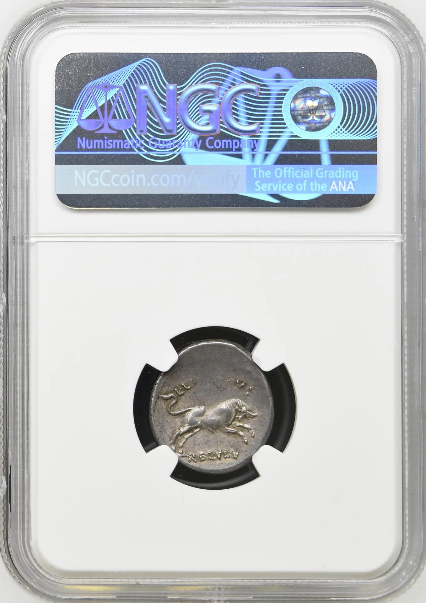 Ancient Coins Roman Imperatorial Roman Imperatorial Julius Caesar d.44 BC AR Denarius NGC Ch XF 0163821 Roman Imperatorial Julius Caesar d.44 BC AR Denarius NGC Ch XF 0163821Roman Imperatorial Julius Caesar d.44 BC AR Denarius NGC Ch XF 0163821 - Image 2