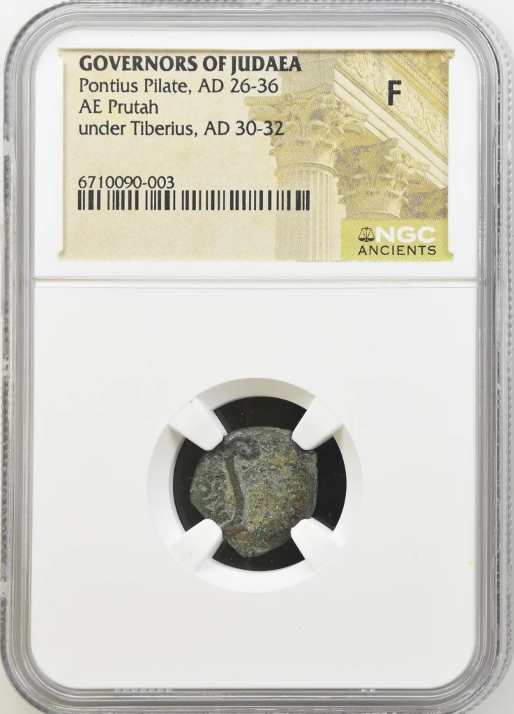 Judaea Pontius Pilate 26-36 AD AE Prutah NGC F 0163855