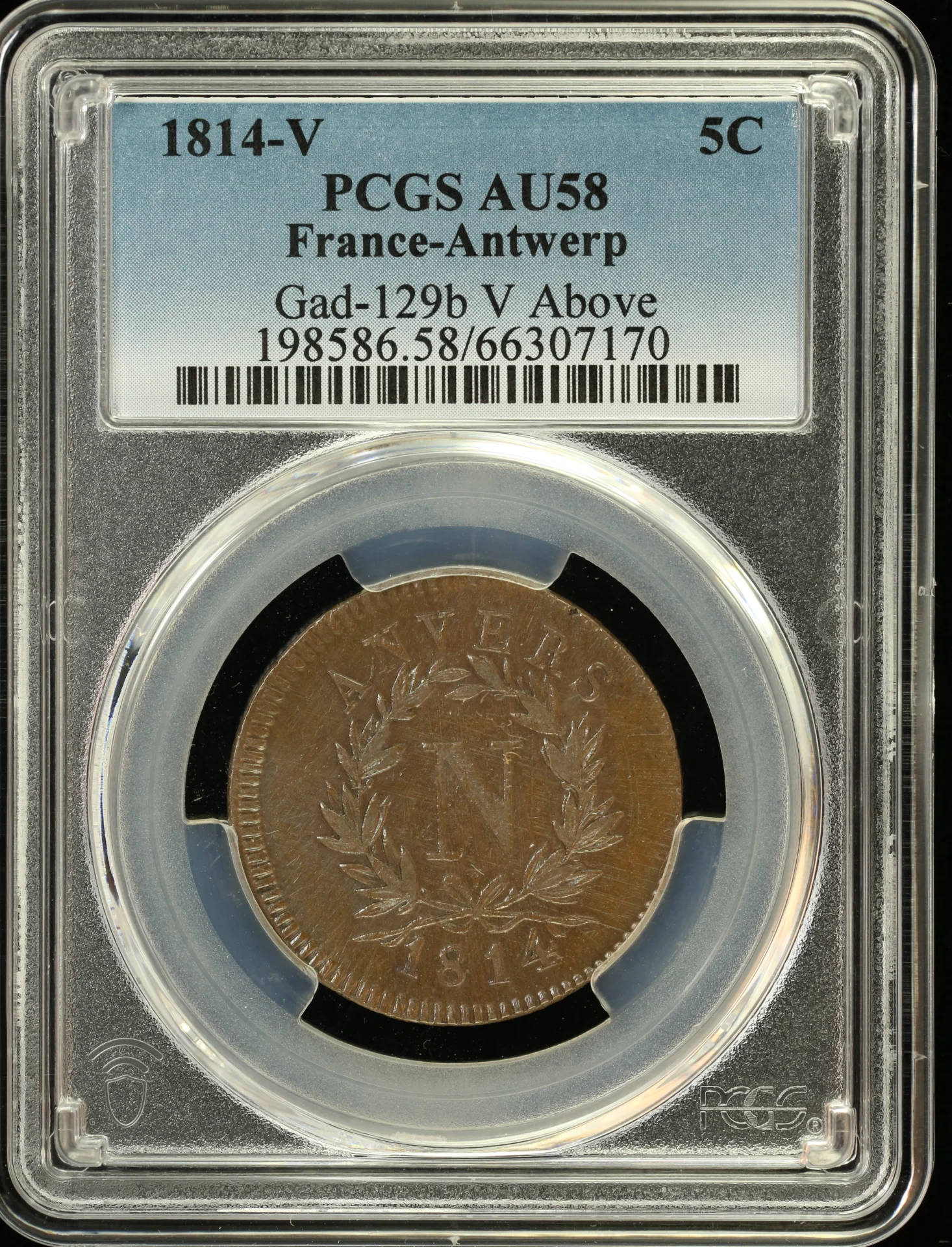 Belgium Europe World Coins Belgium 5 Cent 1814 Antwerp PCGS AU58 Gad-129b 0163389 Belgium 5 Cent 1814 Antwerp PCGS AU58 Gad-129b 0163389Belgium 5 Cent 1814 Antwerp PCGS AU58 Gad-129b 0163389