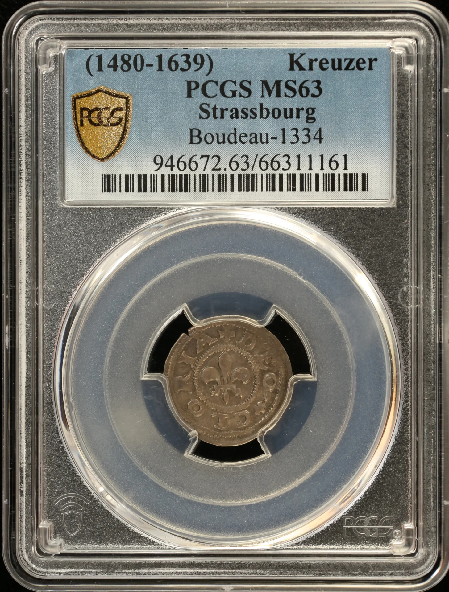 France Kreuzer (1480-1639) Strassbourg PCGS MS63 0163402