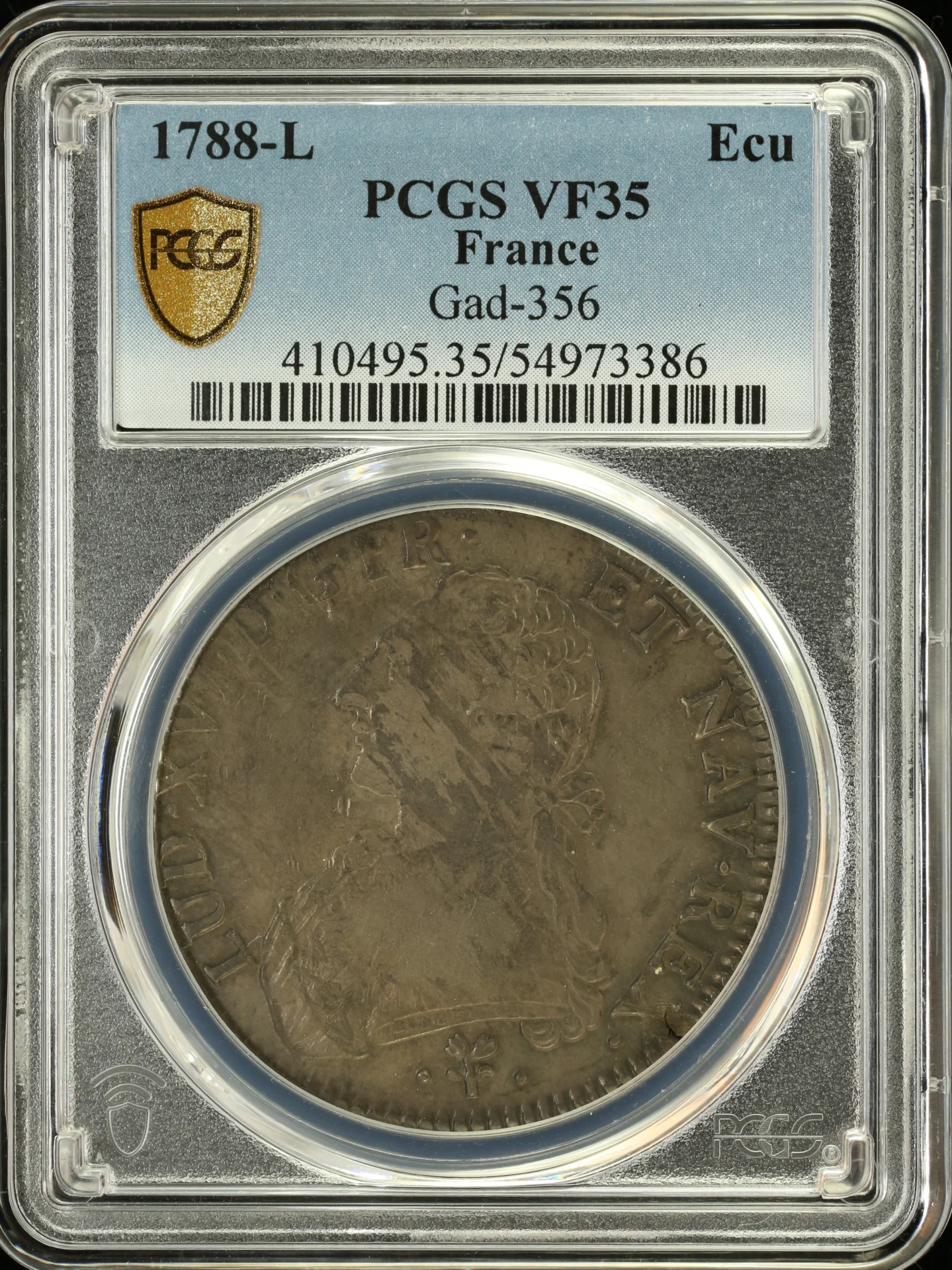 Europe France World Coins France Ecu 1788 L Gad-356 PCGS VF35 0163652 France Ecu 1788 L Gad-356 PCGS VF35 0163652
