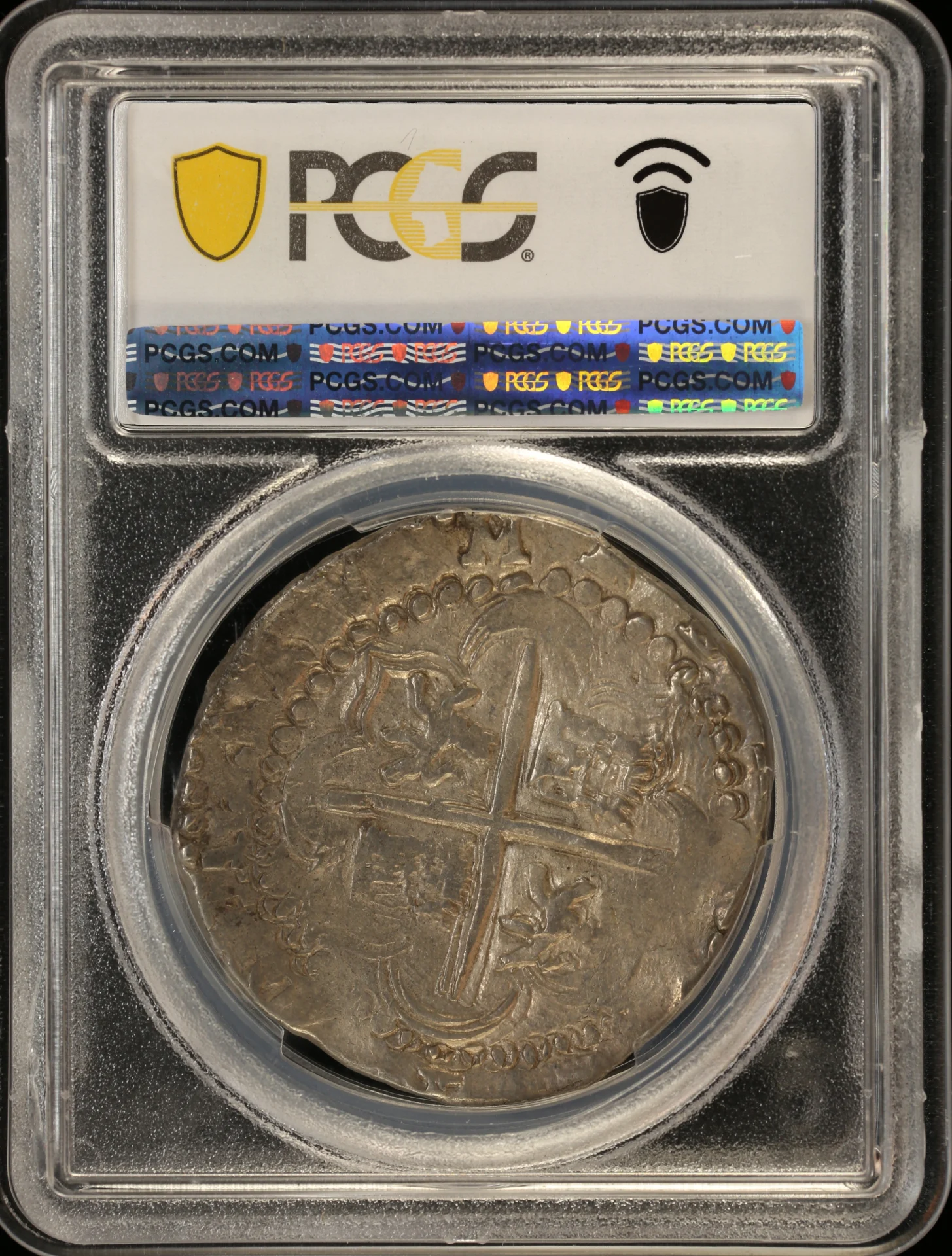 Bolivia Latin American Coins Bolivia 8 Reales (1574-95) P Calico Type-195 PCGS AU50 0163859 Bolivia 8 Reales (1574-95) P Calico Type-195 PCGS AU50 0163859Bolivia 8 Reales (1574-95) P Calico Type-195 PCGS AU50 0163859 - Image 2