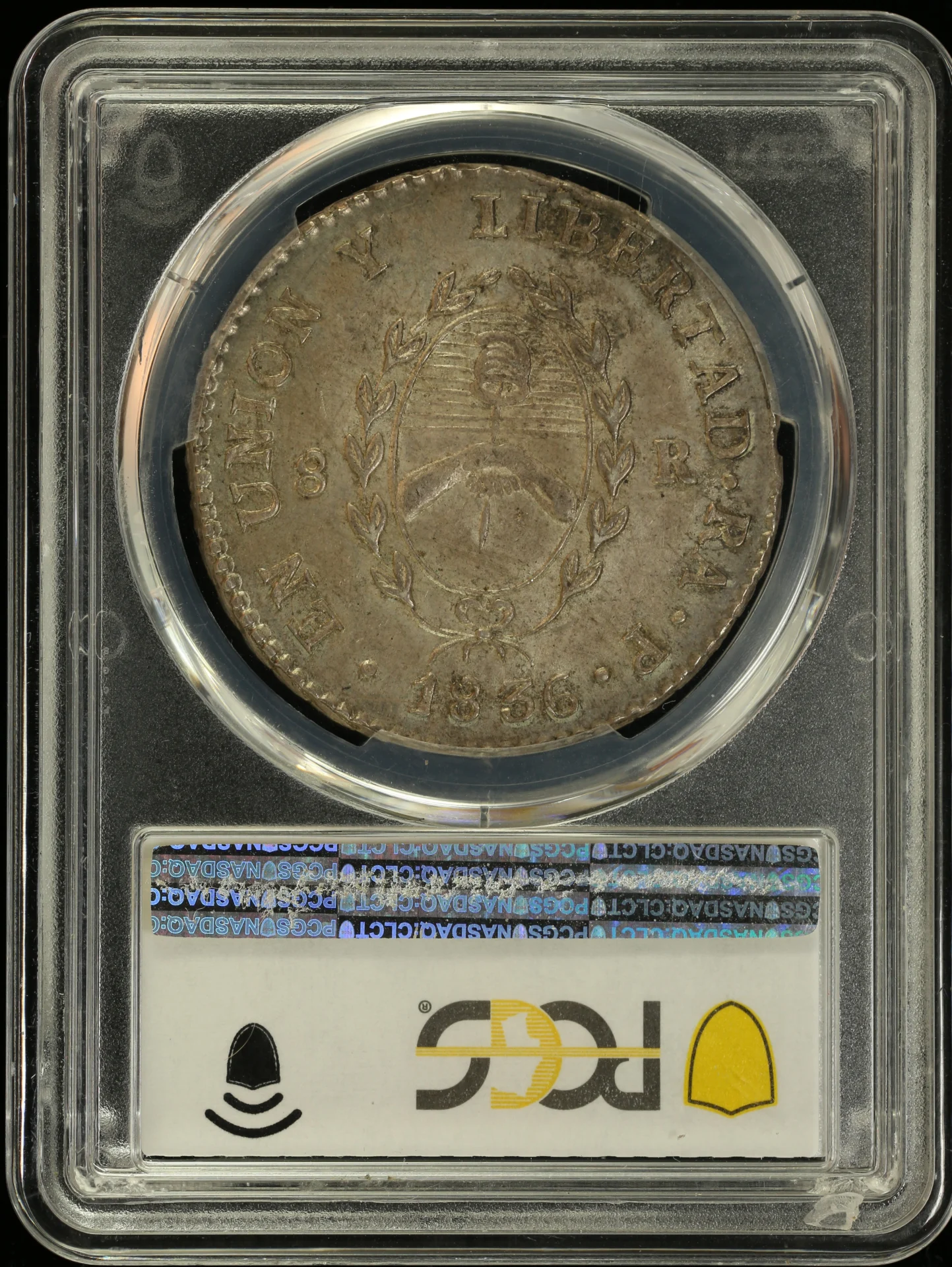Argentina Latin American Coins Argentina 8 Reales 1836 Ra P KM-20 PCGS MS64 J_00004 Argentina 8 Reales 1836 Ra P KM-20 PCGS MS64 J_00004Argentina 8 Reales 1836 Ra P KM-20 PCGS MS64 J_00004 - Image 2